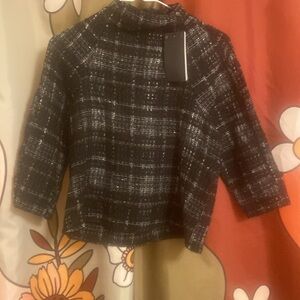 NWT ZARA tweed top